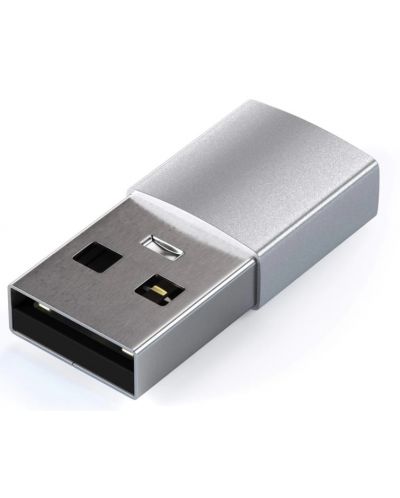 Адаптер Satechi - Aluminum, USB-A/USB-C, сребрист - 2