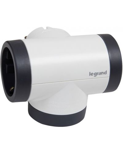 Адаптер Legrand - 694522, 2 гнезда, Т-орбазен, USB A+C, въртящ - 2