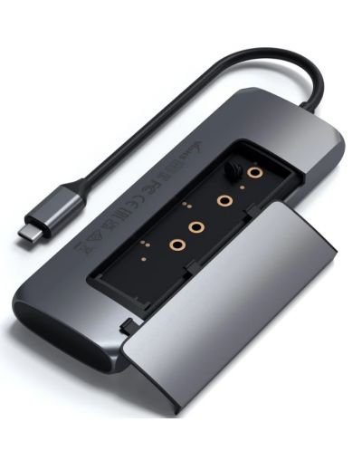 Адаптер Satechi - ST-UCHSEM, USB-C/MultiPort, сив - 2