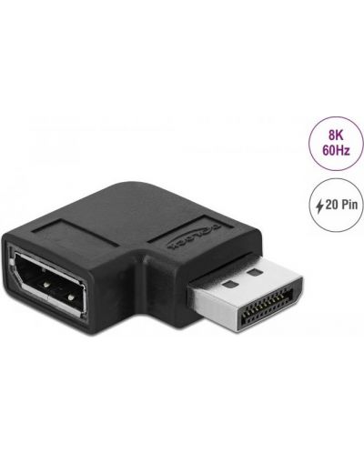 Адаптер Delock - 66297, DisplayPort, 90°, черен - 2