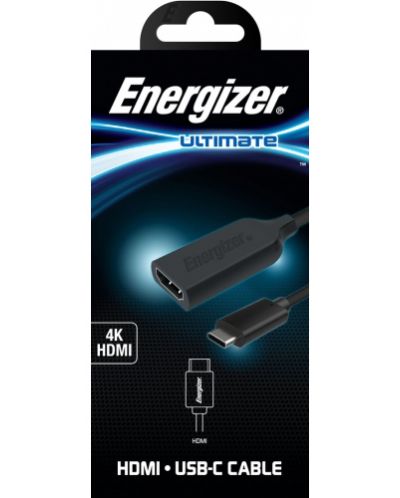 Адаптер Energizer - HC3HDMI, USB-C/HDMI, черен - 2