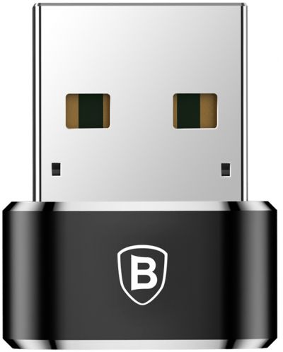 Адаптер Baseus - CAAOTG-01, USB-A/USB-C, черен - 1