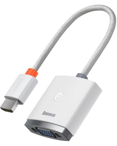 Адаптер Baseus - Lite WKQX010102, HDMI/VGA, бял - 3