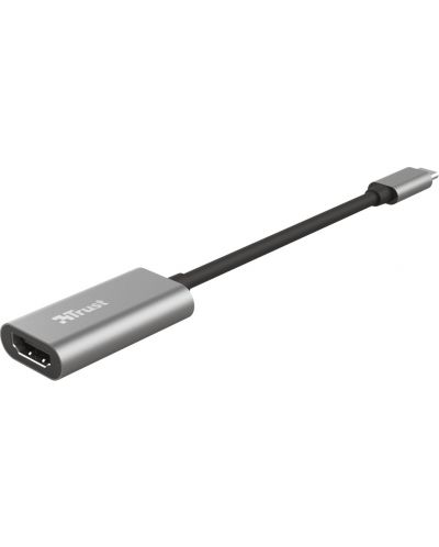 Адаптер Trust - Dalyx, USB-C/HDMI, сребрист - 2