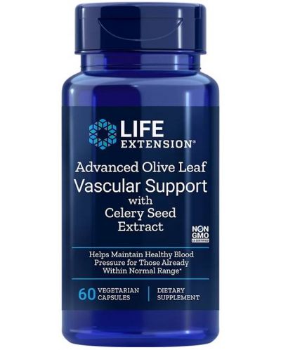 Advanced Olive Leaf Vascular Support, 60 веге капсули, Life Extension - 1