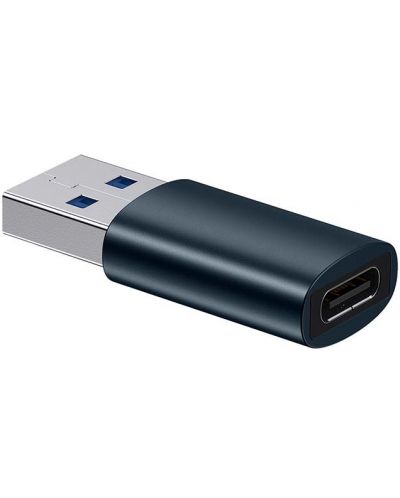 Адаптер Baseus - Ingenuity, USB-A/USB-C, тъмносин - 4