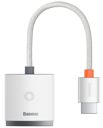 Адаптер Baseus - Lite WKQX010102, HDMI/VGA, бял - 1