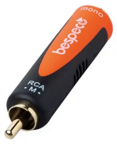 Адаптер Bespeco - SLAD205, RCA/3.5 mm, черен/оранжев - 1