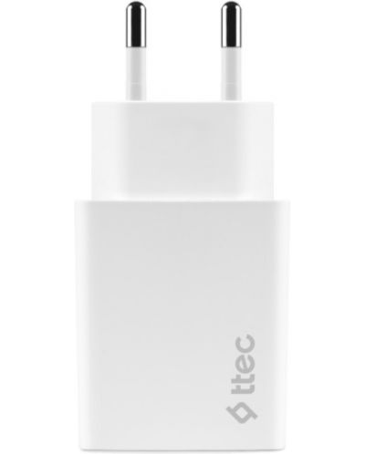 Зарядно устройство ttec - SmartCharger PD Travel, USB-C, 18W, бяло - 4