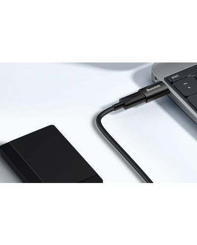 Адаптер Baseus - Ingenuity OTG, USB-A/USB-C, черен - 6
