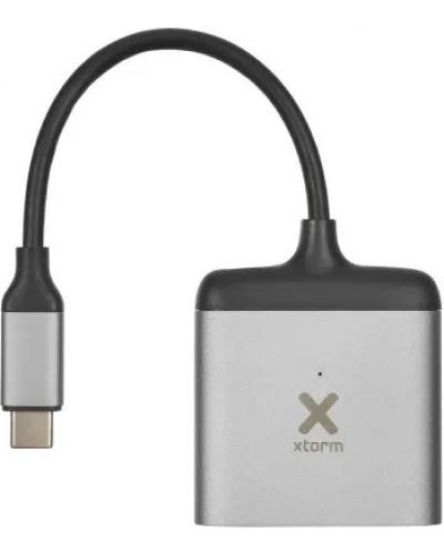 Адаптер Xtorm - 8913, USB-C/2x HDMI, черен - 1