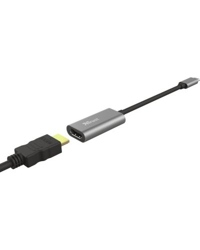Адаптер Trust - Dalyx, USB-C/HDMI, сребрист - 3