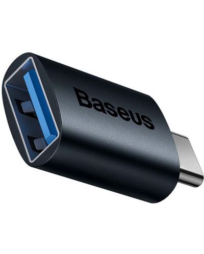 Адаптер Baseus - Ingenuity, USB-C/USB-A, тъмносин - 2