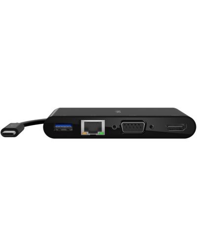 Адаптер Belkin - USB-C/GBE, HDMI, VGA, USB-A, черен - 7