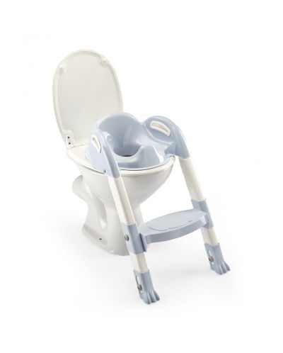 Адаптор за тоалетна чиния Thermobaby Kiddyloo - Сгъваем, със стълба, Baby Blue - 1