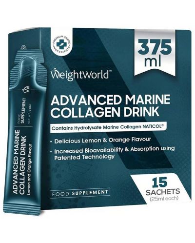 Advanced Marine Collagen Drink, 15 сашета, Weight World - 1