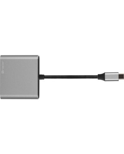 Адаптер Tracer - А-1, USB-C/HDMI/USB 3.1, USB-C, сив - 3