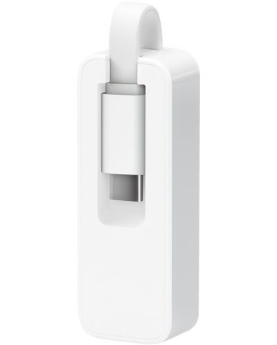 Адаптер TP-Link - UE300C, USB-C/RJ45, бял - 3