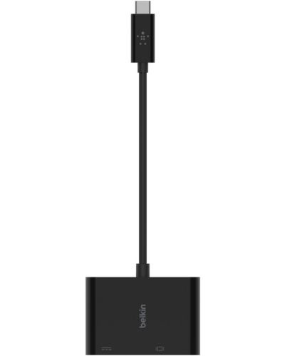 Адаптер Belkin - USB-C/ VGA/Charge, черен - 3