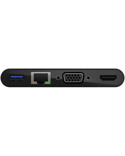 Адаптер Belkin - USB-C/GBE, HDMI, VGA, USB-A, черен - 4