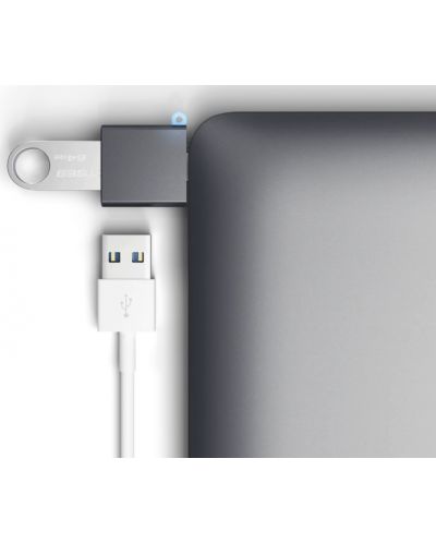 Адаптер Satechi - ST-TCUAM, USB-C/USB-A, сив - 4