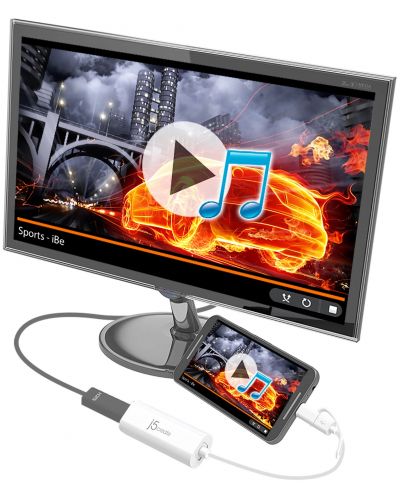 Адаптер j5create - JUA165C, Android USB, USB-C-Micro USB-B/HDMI, бял - 5