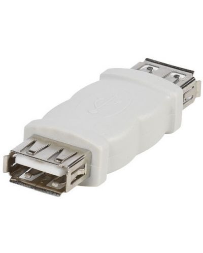 Адаптер Vivanco - 45262, USB-А/USB-А, бял - 1