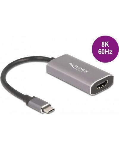Адаптер Delock - 62632, USB-C/HDMI DP alt Mode, сив - 2