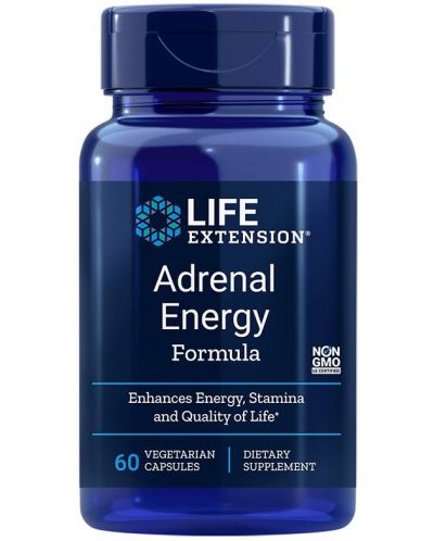 Adrenal Energy Formula, 60 веге капсули, Life Extension - 1