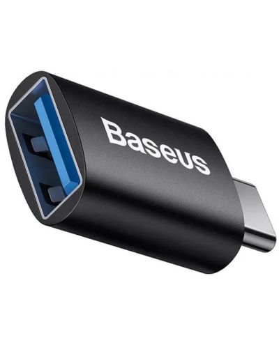 Адаптер Baseus - Ingenuity, USB-C/USB-A, черен - 2