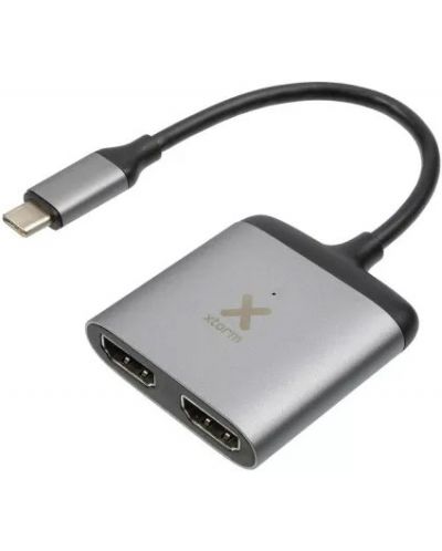 Адаптер Xtorm - 8913, USB-C/2x HDMI, черен - 4