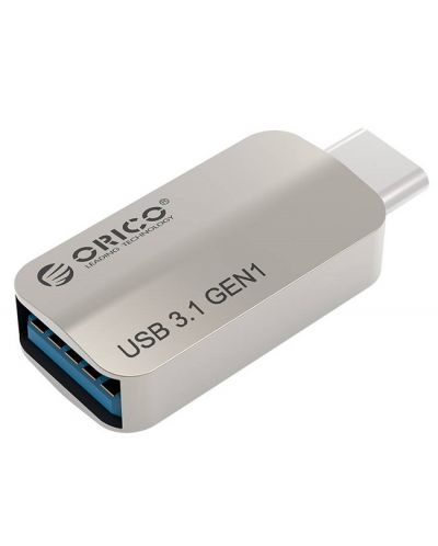 Адаптер Orico - CTA2-SV, USB-C/USB-A, сив - 1