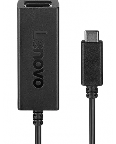 Адаптер Lenovo - USB-C/RJ45, черен - 2