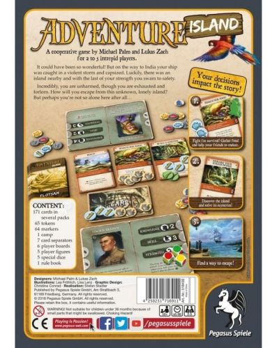 Настолна игра Adventure Island - Кооперативни - 2