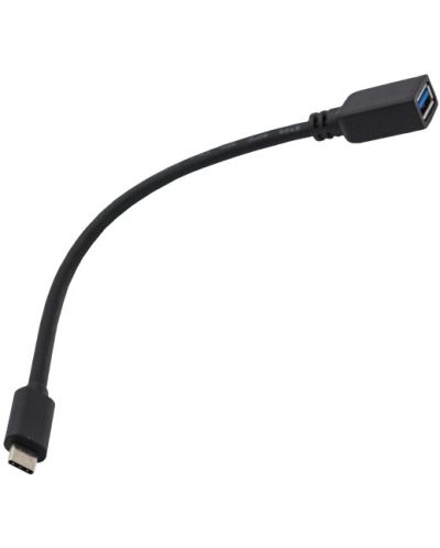 Адаптер VCom - CU409, OTG USB-C/USB-A, 0.2 m, черен - 1