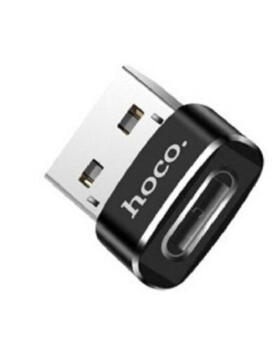 Адаптер Hoco - UA6, USB-C/USB-A, черен - 2