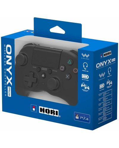 Безжичен контролер HORI - Onyx Plus, черен (PS4/PC) - 5