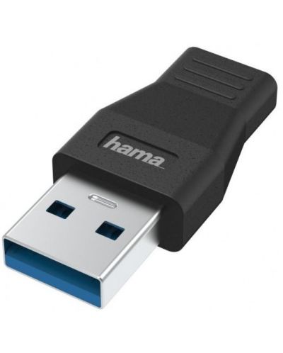 Адаптер Hama - 200354, USB-A/USB-C, черен - 1