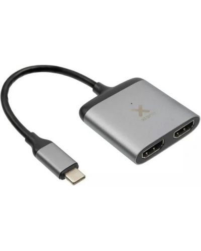 Адаптер Xtorm - 8913, USB-C/2x HDMI, черен - 3