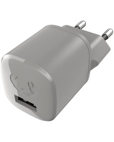 Зарядно устройство Fresh N Rebel - Mini, USB-A, 12W, сиво - 1
