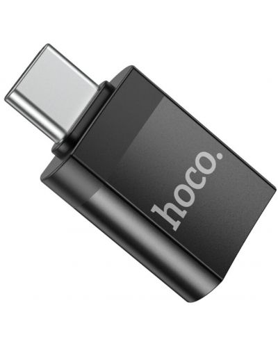 Адаптер Hoco - OTG UA17, USB-C/USB-A, черен - 5