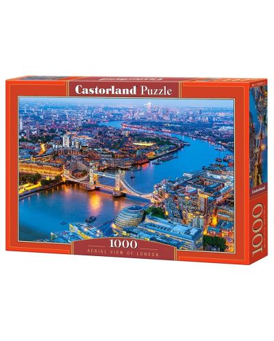 Пъзел Castorland от 1000 части - Лондон от птичи поглед - 1
