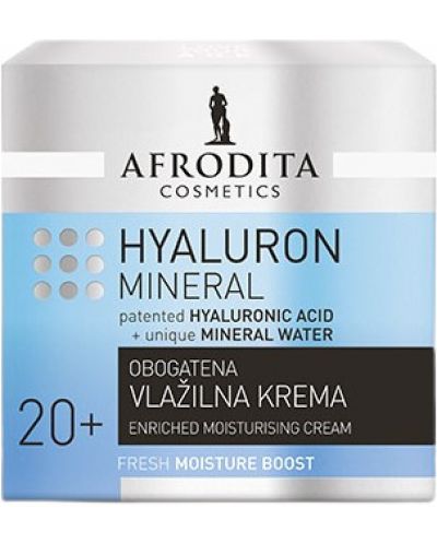 Afrodita Hyaluron Mineral Обогатен хидратиращ крем, 20+, 50 ml - 1