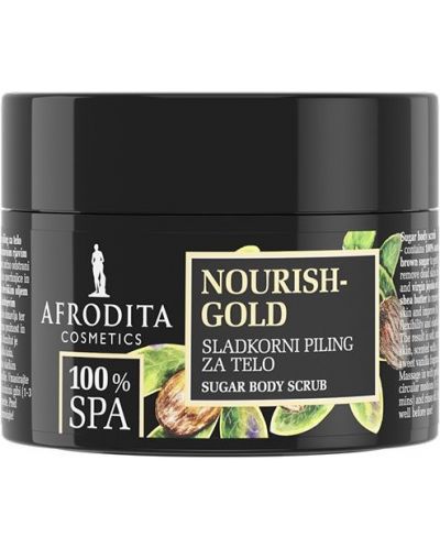 Afrodita Cosmetics SPA Nourish Gold Захарен ексфолиант за тяло, 175 g - 1