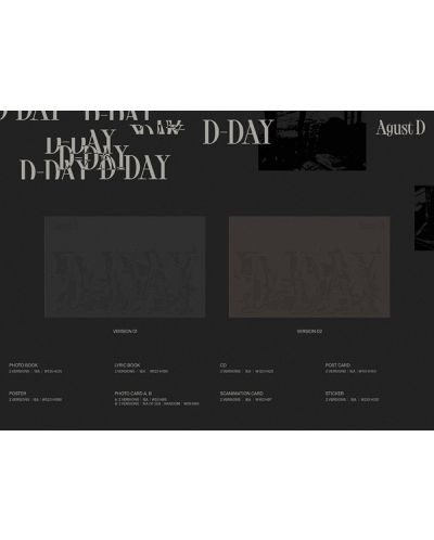Agust D (SUGA, BTS) - D-DAY - Version 01 (CD Box) - 4