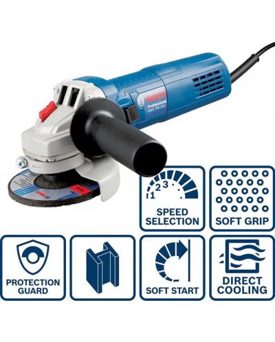 Ъглошлайф Bosch - Professional GWS 750 S, 750W, 115 mm - 2