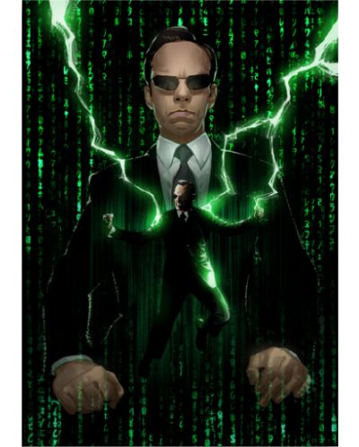 Метален постер Displate Movies: The Matrix - Agent Smith - 1