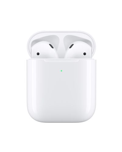 Слушалки Apple AirPods2 with Wireless Charging Case - бели - 3