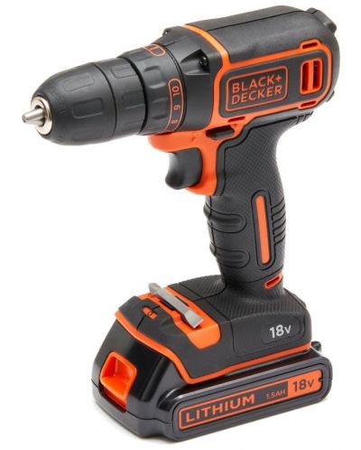 Акумулаторен винтоверт Black & Decker - BDCDC18, 18V, 30 Nm, с батерия и зарядно - 2