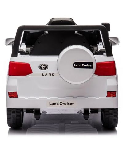 Акумулаторна кола Chipolino - Toyota Land Cruiser, бяла - 5